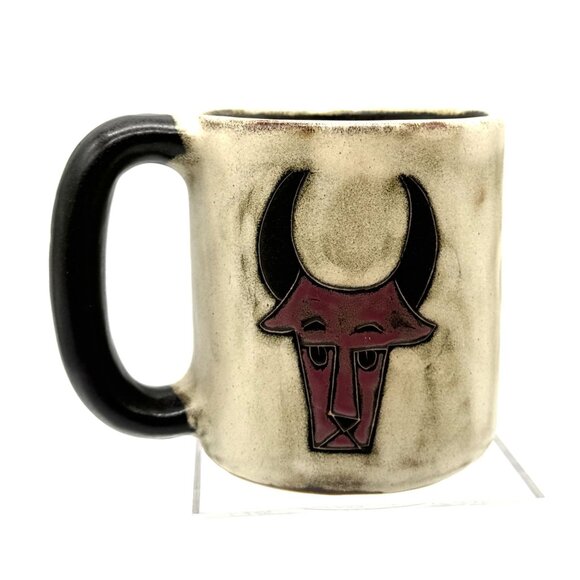 Taurus Zodiac Stoneware Coffee Mug Cup by Mara of Mexico Bull Astrological - Picture 1 of 8